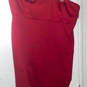 Red strapless Torrid dress. Size 26.